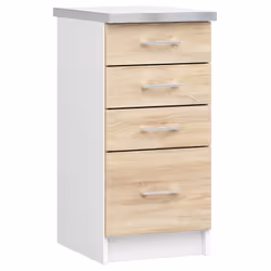 AKORD Furniture Factory KS0PLIMBIA016, Blanc, 16 mm, 4 tiroir(s), 445 mm, 400 mm, 820 mm