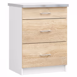 AKORD Furniture Factory KS0PLIMBIA020, Blanc, 16 mm, 3 tiroir(s), 445 mm, 600 mm, 820 mm