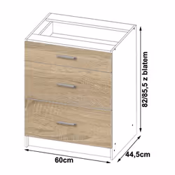 AKORD Furniture Factory KS0PLIMBIA020 Armoire de rangement de salle à manger et de cuisine - Vue supplémentaire 4
