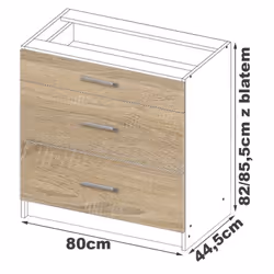 AKORD Furniture Factory KS0PLIMBIA019 Armoire de rangement de salle à manger et de cuisine - Vue supplémentaire 4