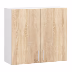 AKORD Furniture Factory KS0PLIMBIA0005, 2 portes(s), 2 étagères, Blanc, Porte à charnière, 16 mm, 305 mm