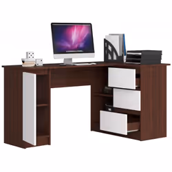 AKORD Furniture Factory IP0PBIUVENBIA004 bureau d'ordinateur Blanc, Bois