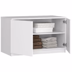 AKORD Furniture Factory SP0PSYSNADBIA010 placard et armoire de chambre à coucher 2 étagères 2 portes(s) Blanc
