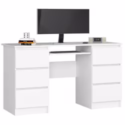AKORD Furniture Factory IP0PBIUBIAA11, Droit, Forme rectangulaire, Mat, Blanc, 6 tiroir(s), 500 mm