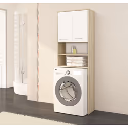 AKORD Furniture Factory OP0LLAZSONBIAPRA armoire de rangement de salle de bain Chêne - Vue supplémentaire 4
