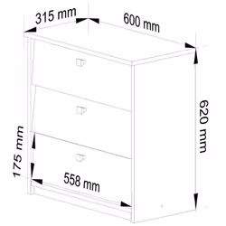 AKORD Furniture Factory OP0LSZAOLCMINI Organisateur pour chaussures