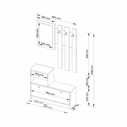 AKORD Furniture Factory PP0PZESOLC001 Organisateur pour chaussures