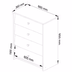 AKORD Furniture Factory OP0LSZARUBOLC011 Organisateur pour chaussures