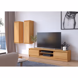 AKORD Furniture Factory OP0LRTVCLP160OLC Support TV et centre de divertissement 2 étagères - Vue supplémentaire 5