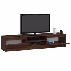 AKORD Furniture Factory OP0LRTVCLP160VEN Support TV et centre de divertissement 2 étagères
