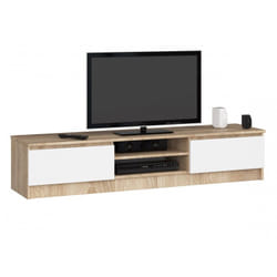 AKORD Furniture Factory OP0LRTVCLP160SONBIA Support TV et centre de divertissement 2 étagères