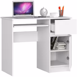 AKORD Furniture Factory IP0PBIUBIAPIKSPR bureau d'ordinateur Blanc
