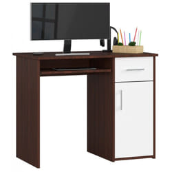 AKORD Furniture Factory IP0PPINWENBIA001 bureau d'ordinateur Blanc, Bois
