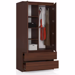 AKORD Furniture Factory SP0PSYSVEN010 placard et armoire de chambre à coucher 4 étagères 2 portes(s) Wenge