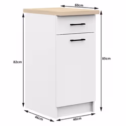 AKORD Furniture Factory KS0POLIBIA004 Armoire de rangement de salle à manger et de cuisine - Vue supplémentaire 4
