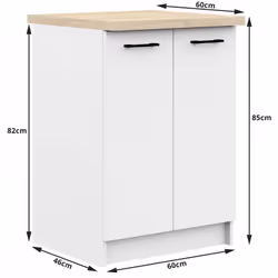 AKORD Furniture Factory KS0POLIBIA007 Armoire de rangement de salle à manger et de cuisine - Vue supplémentaire 4