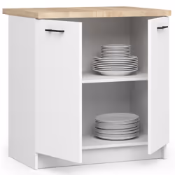 AKORD Furniture Factory KS0POLIBIA015 Armoire de rangement de salle à manger et de cuisine