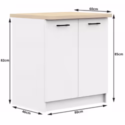 AKORD Furniture Factory KS0POLIBIA015 Armoire de rangement de salle à manger et de cuisine - Vue supplémentaire 4