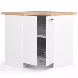 AKORD Furniture Factory KS0POLIBIA010 Armoire de rangement de salle à manger et de cuisine