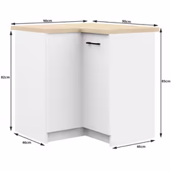 AKORD Furniture Factory KS0POLIBIA010 Armoire de rangement de salle à manger et de cuisine - Vue supplémentaire 4
