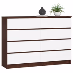 AKORD Furniture Factory OP0LKOMVENBIA8SZ, Blanc, Wenge, 8 tiroir(s), Mat, 16 mm, 60 cm, 400 mm