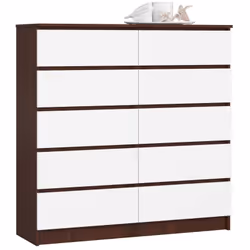 AKORD Furniture Factory OP0LK-1VENBIA008, Blanc, Wenge, 10 tiroir(s), Mat, 16 mm, 51 cm, 400 mm