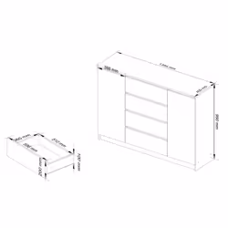 AKORD Furniture Factory OP0LKOMDABBIA005 Commode