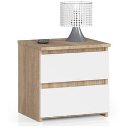 AKORD Furniture Factory OP0LCL2DABBIA001 Table de nuit et table de chevet 2 tiroir(s)