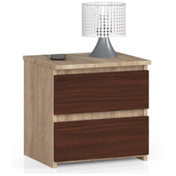 AKORD Furniture Factory OP0LCL2DABWEN001 Table de nuit et table de chevet 2 tiroir(s)