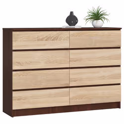 AKORD Furniture Factory OP0LKOMVENSON8SZ, Chêne, Wenge, 8 tiroir(s), Mat, 16 mm, 60 cm, 400 mm