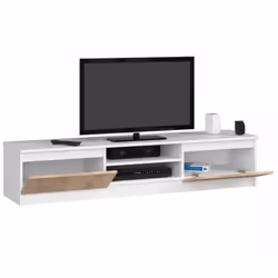 AKORD Furniture Factory OP0LRTVCLP160BIASON Support TV et centre de divertissement 2 étagères