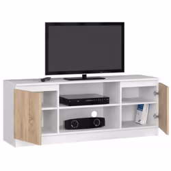 AKORD Furniture Factory OP0LRTVBIASON004 Support TV et centre de divertissement 2 étagères