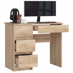 AKORD Furniture Factory IP0PBIUSONLEA7 bureau d'ordinateur Couleur chêne