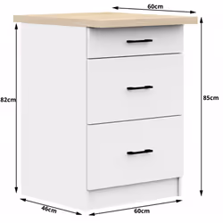 AKORD Furniture Factory KS0POLIBIA3S007 Armoire de rangement de salle à manger et de cuisine - Vue supplémentaire 4