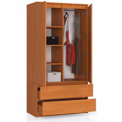 AKORD Furniture Factory SP0PSYSOLC010 placard et armoire de chambre à coucher 4 étagères 2 portes(s)