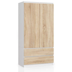 AKORD Furniture Factory SP0PSYSBIASON010 placard et armoire de chambre à coucher 4 étagères 2 portes(s) Blanc