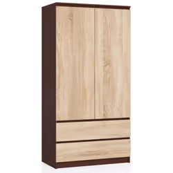 AKORD Furniture Factory SP0PSYSVENSON010, Wenge, Armoire, 4 étagères, 2 portes(s), Mat, Porte à charnière