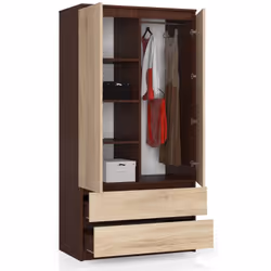 AKORD Furniture Factory SP0PSYSVENSON010 placard et armoire de chambre à coucher 4 étagères 2 portes(s) Wenge