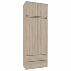 AKORD Furniture Factory SP0PSYSNADSON010 placard et armoire de chambre à coucher 2 étagères 2 portes(s) Chêne - Vue supplémentaire 5