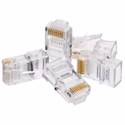 Alantec WT001, RJ45, Transparent, Mâle, Droit, Cat5e