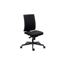 Chaise de bureau Navigo tissu noir - dossier haut - mécanisme Synchrone - pieds noir - Maxiburo