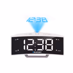 Blaupunkt CRP7WH, Horloge, 87,5 - 108 MHz, LCD, Noir, Blanc, Temps, Secteur