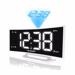 Blaupunkt CRP7WH Radio portable Horloge Noir, Blanc