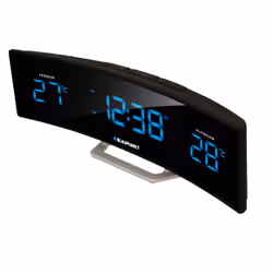 Blaupunkt CR12BK Radio portable Horloge Numérique Noir, Argent