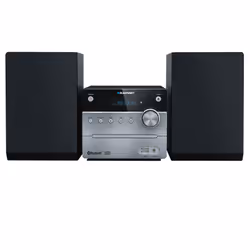 Blaupunkt MS12BT, Système micro audio domestique, Noir, 5 W, FM, PLL, LED, 3,5 mm