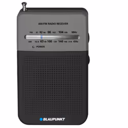 Blaupunkt PR3BK, Portable, AM, FM, 0,3 W, 3,81 cm (1.5"), Noir, AA