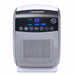 Blaupunkt FHD501, Chauffage de ventilateur électrique, Vitrocéramique, Intérieure, Sol, Blanc, Boutons