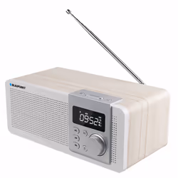 Blaupunkt PP14BT Radio portable Numérique Blanc, Bois