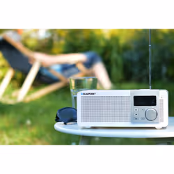 Blaupunkt PP14BT Radio portable Numérique Blanc, Bois