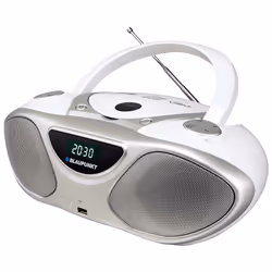 Blaupunkt BB14WH Lecteur de CD Graveur de CD Argent, Blanc